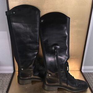 Beautiful Black Vince Camuto Riding Boots size 38.5 / 8m